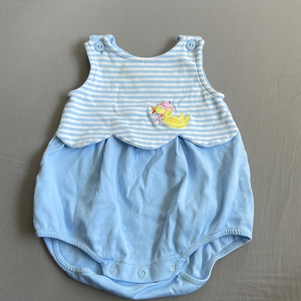 Florence Eiseman 3-6 month bubble blue duck